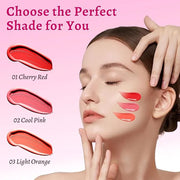 UCANBE 3PCS Liquid Blush Makeup Set – Dewy Cream Cheek Tint for Face – Blendable Long-Lasting Lightweight Natural Flushed ...