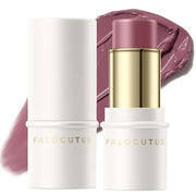 2Pcs Cream Blush Makeup Stick,Monochromatic Multi-Stick Face Blush for Cheek,Lip and Eye,Matte and Dewy Finish for Long We...