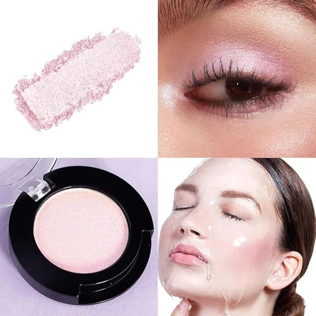 Monochrome Glitter Eyeshadow Makeup Palette, Highly Pigmented Rose Gold Eyeshadow Palette, Shimmer Pressed Powder Eye shad...
