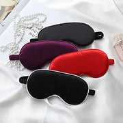 Silk Satin Sleeping Eye Mask, Red Sleep Eye Night Blindfold for Women and Men, Soft Breathable Blackout Eyeshade Eye Cover...