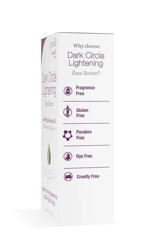 Hyalogic Dark Circle Lightening Face Serum - Treat Under Eye Dark Circles w/Hyaluronic Acid, Eveseryl & Regu-Age - Soothe,...