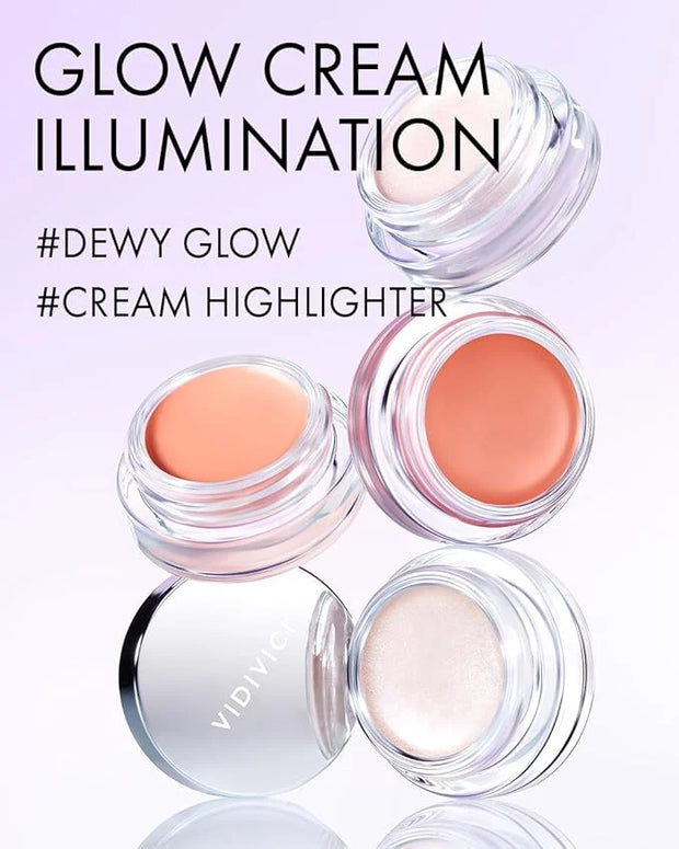 VIDIVICI Millennial Glow Cream Illumination - Creamy Light Face Luminizer Highlighter for Dewy, Glow Makeup - Ultra Fine a...
