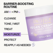 Pacifica Face Cream - Vegan Ceramide Barrier Cream w/Niacinamide & Shea Butter - Hydrating Daily Face Moisturizer Fragranc...