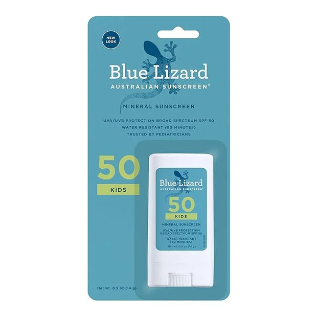 BLUE LIZARD Mineral Sunscreen Stick with Zinc Oxide SPF 50+ Water Resistant UVA/UVB Protection Easy to Apply Fragrance Fre...