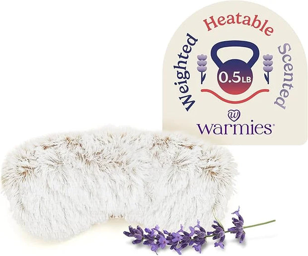 warmies Microwavable Eye Mask for Warmth & Comfort - Heating & Cooling Compress for Calming Relaxation - Weighted & Heated...