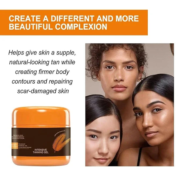Intensive Tanning Gel, Natural Tanning Lotion, Brown Intense Tanning Gel For Body Outdoor Summar Beach Women For Sunbeds &...