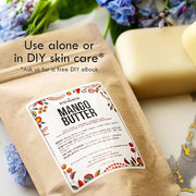 Raw Mango Butter - 100% Pure Mango Seed Butter - Natural Moisturizer for Skin and Hair - Use with Shea in DIY Body Butter,...