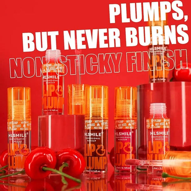 Duck Lip Plumper Glow - Hydrating Fat Lip Oil Plumper Gloss & Glitter Shine Make Lips Fuller (01) - Product Image