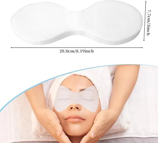 200 Sheets Disposable Eye Mask Paper, Natural Silk Eye Cover for Facial Spa Eye Care Patches Paper DIY Eye Covers Disposab...