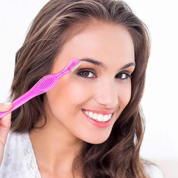 30 Pcs Dermaplane Razor Eyebrow Razor for Women Trimmer Shaver with Precision Cover Multipurpose Exfoliating Dermaplaning ...