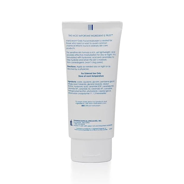 Vanicream Daily Facial Moisturizer With Ceramides and Hyaluronic Acid - Formulated Without Common Irritants for Those with...
