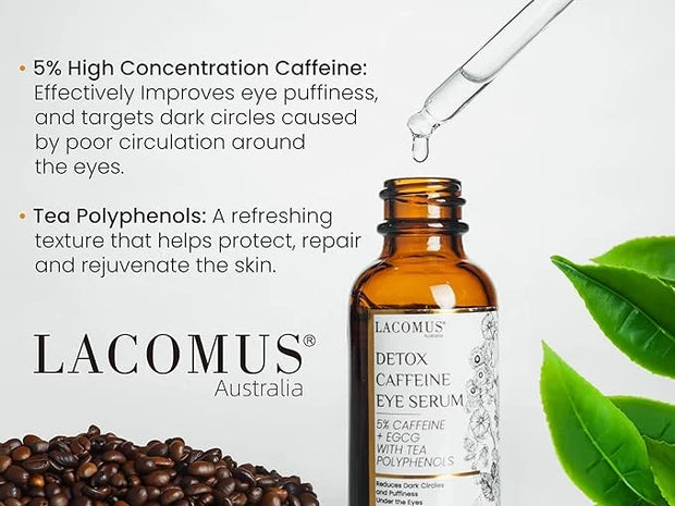 Advance Caffeine 5% + EGCG Serum - Powerful Eye Contour Serum to Reduce Puffiness, Dark Circles - Hydrating and Smoothing ...