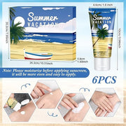 6 Pcs Halloween Gifts Travel Size Sunscreen Spf 30 Mini Sunscreen Lotion 1oz Travel Water Resistant Sunscreen Lotion for H...