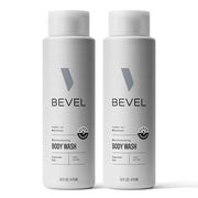 Bevel Moisturizing Body Wash for Men - Supreme Oak Scent with Shea Butter, Vitamin B, and Coconut Oil, 16 Oz (Pack of 2)(P...