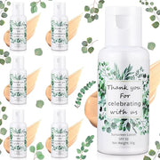 6 Pcs Wedding Sunscreen Bulk Travel Size Sunscreen SPF 50 Mini Sunscreen with Zinc Oxide Titanium Dioxide for Wedding Part...