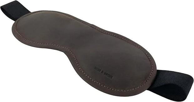 Hide & Drink, Unisex Sleep Eye Mask, Light Blocking for Sleeping, Handmade from Full Grain Leather - Bourbon Brown - Produ...