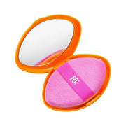 Real Techniques Miracle 2-In-1 Powder Puff + Travel Case, Dual-Sided Makeup Blending Puff, Elastic Band, Precision Makeup ...