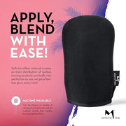 Mystic Tan Self Tanning Bundle: Wake-Up Tan Self Tanner Water Mousse 5.5 fl. oz. + Streak Free Tan Applicator Mitt - Hyalu...