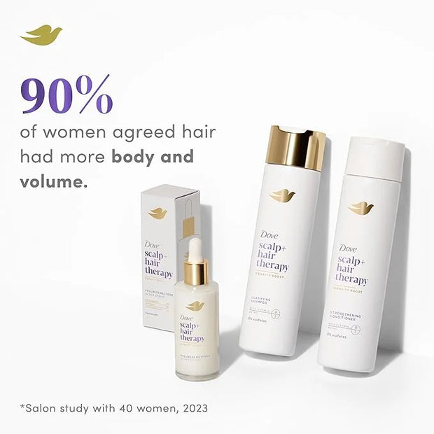 Dove Density Boost Strengthening Conditioner Scalp + Hair Therapy for protecting against premature breakage, with Vitamin ...