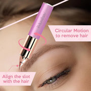 Mini Portable Painless Eyebrow Remover Trimmer for Women, Eyebrow Razor Epilator Pen,18K Gold-Plated Hypoallergenic Precis...