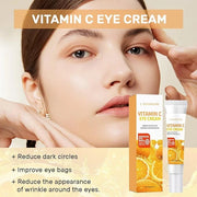 Vitamin C Eye Cream For Dark Circles, Under Eye Cream Anti Wrinkles For Reduce Puffiness And Bags Fine Lines, Wrinkles, Hy...