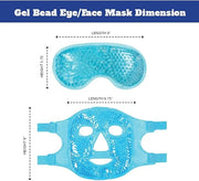 USA Merchant - 2PCs Cold & Hot Face and Eye Gel Mask, Reduce Puffiness, Dark Circles, Swelling, Headache, Skin Care Reusab...