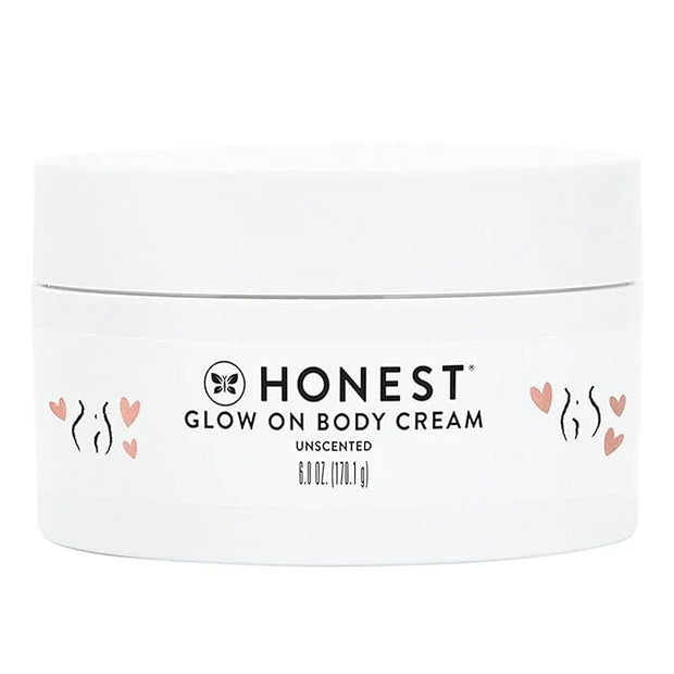 The Honest Company Honest Mama Glow On Body Cream | Hydrates, Firms, + Tightens Skin | Shea Butter, Avocado Oil, Vitamin E...