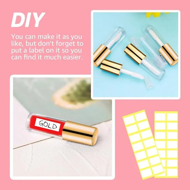 AMORIX 50PCS Mini 1.2ml Lip Gloss Tubes with Wand Empty Lip Gloss Containers Refillable Travel Lip Balm Tubes for Samples ...