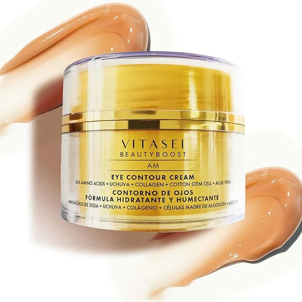 Moisturizing Eye Cream w/Aloe Vera, Collagen, Hyaluronic Acid, Cotton Stem Cells for Dark Circles, Puffiness & Bags - Unde...
