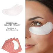 VEYES INC 50 Pairs Pink Hydrogel Eye Patch Eyelash Extension Natural Lint Free Under Eye Gel Pads Lash Extension Supplies ...