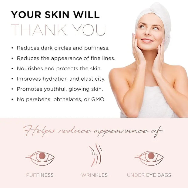 Azure Cosmetics Rose & Collagen Hydrating Under Eye Pads - Anti Aging, Revitalizing & Moisturizing Eye Mask Patches - Redu...