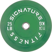 Signature Fitness 2" Olympic Bumper Plate Weight Plates 25LB Single, - Product Image