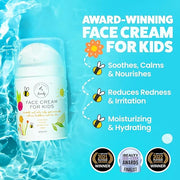 Award-Winning Kids Face Cream - Gentle & Calming Moisturizer with Natural Ingredients for Sensitive & All Skin Types - Fra...