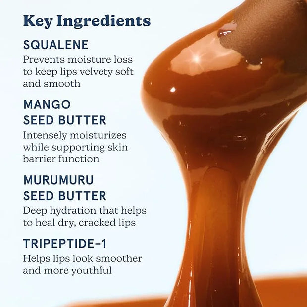 Blume Tri-Peptide Toffee Soft Brown Tinted Lip Balm - Superbalm Lip Moisturizer with Shea Butter and Squalane to Deeply Hy...