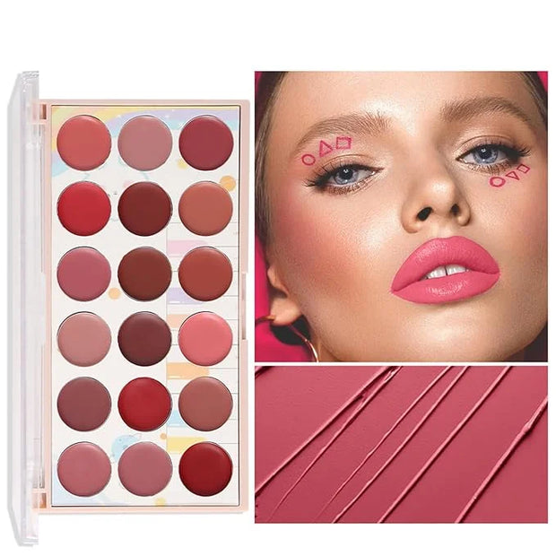 Long-Lasting Hydrating Lipgloss Makeup Sets for Girls and Women Waterproof Non-Sticky Lip Gloss Lip Stain Lipcolor with So...
