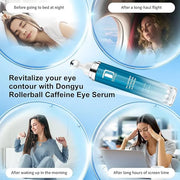 Dongyu Caffeine Eye Cream for Dark Circles: Under Eye Serum for Puffiness Bags Daily Care before Dates Parties Women Men -...