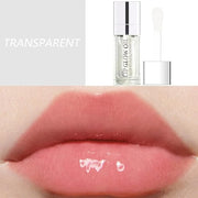 Lip Oil, Hydrating Lip Gloss Tinted Lip Balm Transparent Lip Care, Big Brush Head Glitter Shine, Long Lasting Nourishing N...