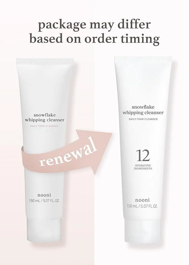 I DEW CARE Korean Skin Care Set Trio - Vitamin To Glow Pack + NOONI Korean Facial Clenaser - Snowflake Whipping Cleanser 5...