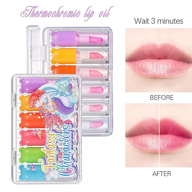 Lip Oil Tinted, Joyeee 6pcs Moisturizing Lip Glow Moisturizing
