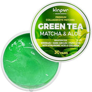 Eye Masks for Dark Circles and Puffiness – Hydrating Eye Patches with Collagen Hyaluronic Acid Green Tea & Aloe - Under Ey...