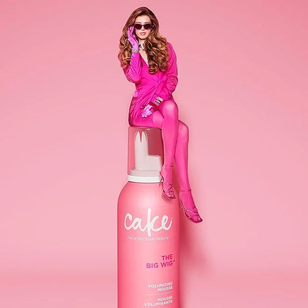 Cake Beauty Volumizing Mousse, The Big Wig - High Volume, Flexible Hold Hair Mousse with 450 F Heat Protection - For All H...