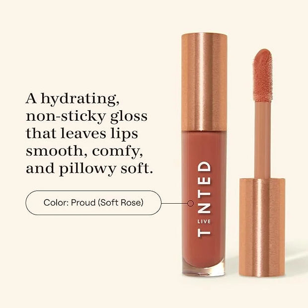 Live Tinted Huegloss High-Shine Lip Gloss - Hydrating, Non-Sticky, Moisturizing Lip Gloss with Hyaluronic Acid, Coconut Oi...