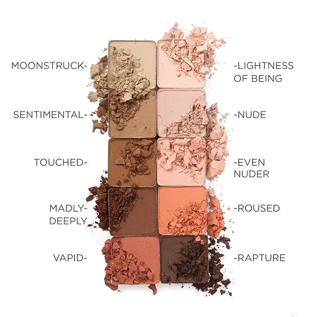 Pacifica Pink Nudes Mineral Eyeshadow Palette, 10 Neutral Shades, For Natural or Smoky Eye Look, Naked Eye Makeup, Longwea...
