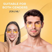Under Eye Patches (10 Pairs) 24K Gold Skin Care Eye Mask - Puffy Eyes & Dark Circles Treatments - Eye patches Pads With Co...