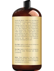 Handcraft Blends Apricot Kernel Oil - Cold-Pressed 28 Fl Oz - 100% Pure and Natural - Premium Grade Carrier Oil for Skin a...