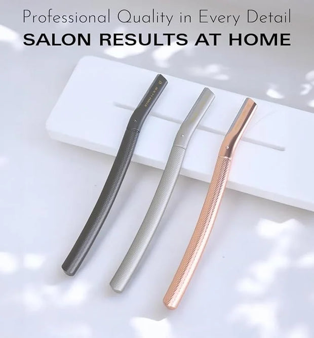 Eyebrow Razor with 6 Blades & Travel Case – Face Razors for Women & Men, Eyebrow Trimmer Shaper with Precision Cover, Faci...