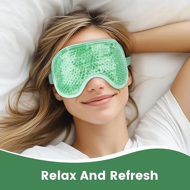 NEWGO Bundle of Cooling Eye Mask and Microwave Heated Eye Mask - Product Image