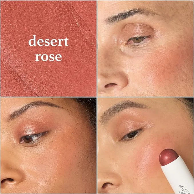 Julep Skip The Brush Cream to Powder Blush Stick - Desert Rose - Blendable and Buildable Color - 2-in-1 Blush and Lip Make...