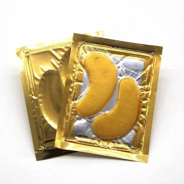 24K Gold Eye Patches Collagen Anti-Wrinkle Anti-Aging Beauty & Personal Care Dark Circles & Puffiness Brightener Rejuvenat...