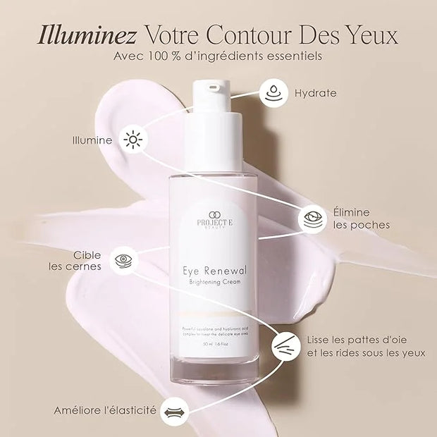 Project E Beauty Eye Renewal Brightening Cream Advanced Anti-Aging Under Eye Cream | Visibly Reduces Wrinkles, Puffiness &...